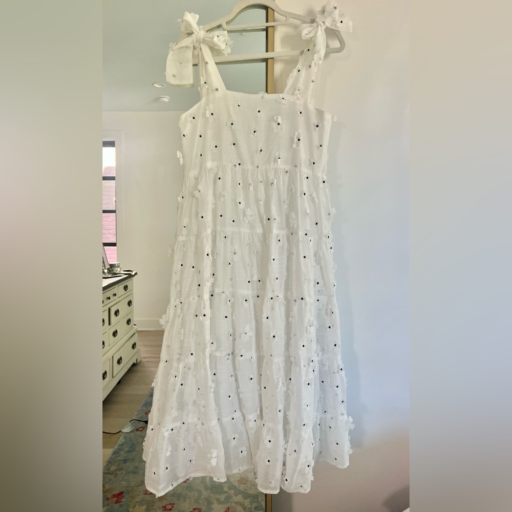 White Sister Jane Midi Dress